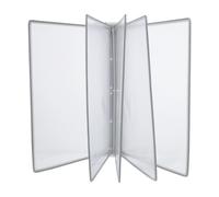 BESTOMZ Wall Mount File Organizer with Flip Pockets Hanging Document Holder for Office and School Brochure and Magazine Rack in Grey Space-saving Wall Folder Storage