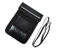 BESTOMZ Waterproof Oxford Cloth Passport Wallet with Rope, Multi-Functional Travel Passport Holder Bag for Airports and Crowded Places, Portable Travel Security Pouch