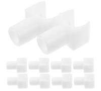BESTOMZ Wheelchair Seat Rail Guides Comfort and Stability White 10pcs Abs Replacement Parts Prevent Accidents Suitable for Wheelchair Maintenance and Repair