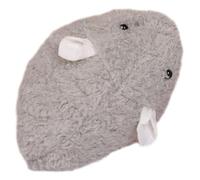 BESTOMZ Wind-up Mouse Cat 10cm Gray Plush Mechanical Vibration Fake Mouse for Indoor Cat Play Interactive Kitten