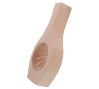 BESTOMZ Wooden Bao Folding Tool with Ergonomic Handle and Smooth Surface, Brown Bun Crimping Tool for Baking Occasions, Asian Food Cooking, Easy-to-use Kitchen Mold for Beginners