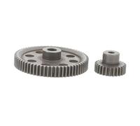 BESTonZON 1:10 Rc Car Main Gear Set 26t 64t Steel High Torque Transmission Gears Replacement for Remote Control Cars Racing and Off-road Use 2pcs