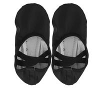 BESTonZON 1 Pair Ballet Shoes Girls: PU Dance Flats Ballet Slippers No-Tie Soft Sole for Women Girls - Yoga Dance Shoes for Dancing Stage Performance (Size 23)