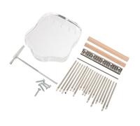 BESTonZON 1 Set 17 DIY Thumb Piano DIY Key Bridge Saddle Kit DIY Keys Bridge Kit Thumb Piano Accessories Finger Piano DIY Supplies Thumb Piano DIY Accessories Kalimba 17 Key Wood Transparent