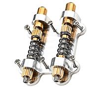 BESTonZON 1 Set Bridge Double Bar Device Metal Bridge Guitar Replacement Bridges Guitar Tremolo Bridge Guitar Bridge Saddle Tremolo Bridge Saddle Tremolo Bridges Guitar Accessories