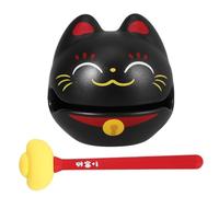 BESTonZON 1 set Cartoon Percussion Instrument Small Temple Block for Emotional Control Portable Music Plaything for Relaxation and Yoga Practice