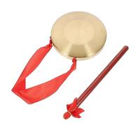 BESTonZON 1 Set Cymbals with Hammer Chinese Music Instrument for Sound Quality for Developing Creativity and Coordination Easy to with Lanyard