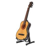 BESTonZON 1 Set Figure Mini Guitar Music Toys Musical Toys Decorations for Home Music Accessories Decoraciones Para Salas De Casa Furniture Guitar Model Electric Guitar Wooden Pretend