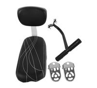 BESTonZON 1 Set Rear Bike Seat with Backrest Armrest Comfortable Bicycle Seat for Family Rides Mountain Bikes Durable PU Sponge Cushion for Safe Outdoor Adventures