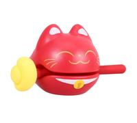 BESTonZON 1 set Small Percussion Cute Knocking Instrument with Stick for Office Relaxation Home Decor and Wealth Lightweight Temple Block Musical