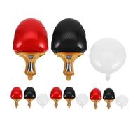 BESTonZON 1 Set Table Tennis Balloons: Sports Themed Party Decorations - Table Tennis and Racket Foil Balloons for Birthday School Events Community Games