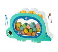 BESTonZON 1 Set Tooth Storage Box Teeth Container Children Teeth Storage Holder Tooth Keep Chest Keepsake Organizer Mason Jar Coffee Strainer Teeth Holder Wooden Green