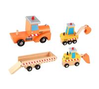 BESTonZON 1 Set Wooden Construction for Engineering Vehicle Model Safe and Detachable Plaything Promotes Hand Skills and Coordination for Hours of Fun and Learning