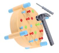 BESTonZON 1 Set Wooden Montessori Hammer Toy: Interactive Pounding Game For Basic Math Concepts - Creative Pounding Toy For Early Learning