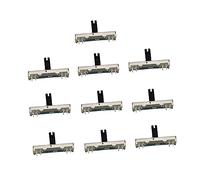 BESTonZON 10 Pcs B50k Resistor Electronic Potentiometer Straight Slide Potentiometer Slide Pot Potentiometer Slide Potentiometer Guitar Small Slide Potentiometer Linear Slide Potentiometer