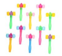 BESTonZON 10 Pcs Hammer for Brightly Colored Plastic Squeaky Lightweight and Hammer for Fun Pounding Play Safe for Little Hands and Early Development