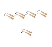 BESTonZON 10 Pcs Harp Wrench Lyre Harp Instrument Piano Tuning Wrench Tone Tuning Tool Autoharp Tuning Wrench Timpani Tuning Wrench Guitar Adjustment Rod Melody Tool Harp Tuning Socket Wood