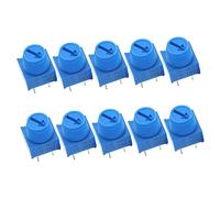 BESTonZON 10 Pcs High Precision Adjustable Trimmer Potentiometer with Knob 10k Through Hole Resistor for Electronic Projects 3 Pin Variable Resistor Set