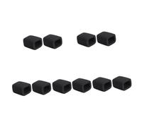 BESTonZON 10 Pcs Microphone Sponge Cover Microphone Accessories Microphone Windshield Microphone Cover Covers for Microphone Conference Room Microphone Lapel Microphone Wind Blue Mic Black