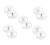 BESTonZON 10 Pcs Music Box Chassis Winding Keys Replacement Clarinet Cases Floor Jack Handle Silver Metal