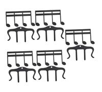 BESTonZON 10 Pcs Music Folder Music Clip Page Holder Music Note Clip Bookmark Wind Clips Book Clip Book Opener Holder Score Clip Music Note Clamp Clip for Music Book Score Clamp Metal Black