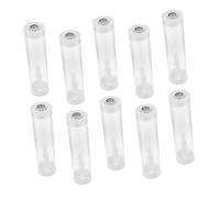 BESTonZON 10 Sets Clear Insect Tubes with Ventilation Portable Bug Collecting Containers for Outdoor Exploration Lightweight Design for Butterflies Nature Study