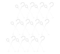 BESTonZON 10000pcs Plastic J Hooks Hanging Tag Fasteners 35mm 50mm White Plastic Clothing Tagging Gun Barbs for Retail Store Garment Label Attachments