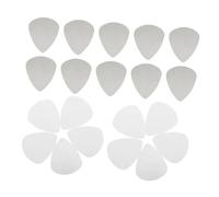 BESTonZON 100pcs Bass Guitar Finger Picks Smooth Edge Stainless Steel Plectrum for Rock Jazz Thumb Picks for Beginners