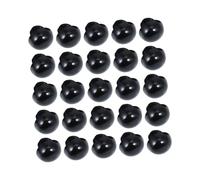 BESTonZON 100pcs Black Mushroom Buttons Animal Nose Doll Eyes Sewing Beads for Doll Making Crafts Accessories 9mm Round Buttons Suitable for Handmade Toys