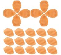 BESTonZON 100Pcs Christmas DIY Deer Antler Hair Clips Brown Double-Sided Plush Mini Fairy Ears Headdress Accessories for Holiday Crafting and Garment Decoration