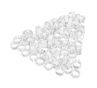 BESTonZON 100Pcs Colored Bird Identification Leg Bands Durable Pigeon Leg Rings for Easy Identification Suitable for Homing Pigeons Parakeets and Other Birds Sturdy and Foot Bands
