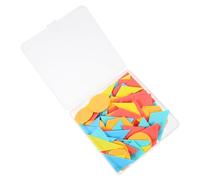BESTonZON 100pcs Geometric Shape Pieces Educational Learning for Preschoolers Interactive Shape Recognition for Fine Motor Skills and Math Development Classroom and Home Use