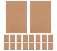 BESTonZON 100pcs Kraft Brown Memo Cards 15x10cm Thick Blank Greeting Postcards DIY Handmade Message Cards Vintage Paper for Crafting and Writing