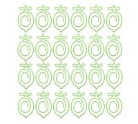 BESTonZON 100Pcs Metal Lemon Paper Clips Wire Bookmark Clips for Document and File Organizing Office School Paperclip Document Fasteners