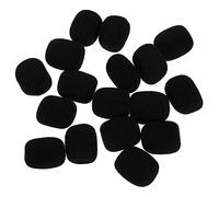 BESTonZON 100pcs Microphone Cover Lapel Mic Sponge Covers Mic Windscreen Headset Microphone Supplies