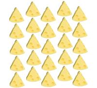 BESTonZON 100pcs Mini Resin Cheese Phone Case Decoration Diy Crafts Making Accessories for Boys and Girls Pretend Play Toy and Miniatures Kitchen Food