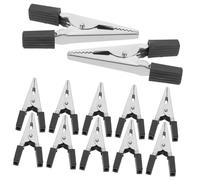 BESTonZON 100pcs Pet Cage Door Locks Nonslip Metal Clips for Bird Cage Security Fastener for Parakeet Parrot