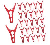 BESTonZON 100pcs Reusable Plant Support Clips for Tomato Vegetables and Fruits Lightweight Plastic Climbing Plant Fixing Clips with Easy Tool Installation for Garden Vine Clamps