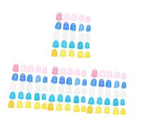 BESTonZON 100pcs Silicone Guitar Finger Guards Fingertip Protectors for Guitar Players Fingertip Protection Covers to Prevent Pain and Calluses during Practice Performance