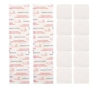 BESTonZON 100pcs Square Bandages for Wound Care, Breathable Skin Friendly Pe Material with Non-Woven Fabric, Nearly Invisible Protection Adhesive Tape for Emergency First Aid and Travel