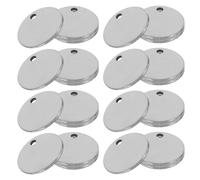 BESTonZON 100pcs Stainless Steel Round Blanks 10mm for Metal Stamping Engraving DIY Pendant Tags Charms Jewelry Name Tags Craft Supplies