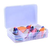 BESTonZON 100pcs Ukulele Pick Plastic Plectrums Guitar Picks for Ukulele Beginners Music Practice Assorted style