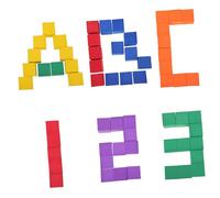 BESTonZON 102pcs Colorful Eva Geometric Cube Blocks Educational Toy for Boys and Girls, Mathematics Learning Aid for Primary School Students, Hands-on Demonstration Set for Geometry and Cube Concepts