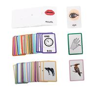 BESTonZON 108Pcs Educational Sensory Flash Cards for Early Learning Sight Words Game Plaything with Visuals for Brain Development and Parent Interaction
