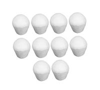 BESTonZON 10pcs 7.5cm White Cake Dummy Number Polystyrene Balls Cupcakes Craft Model for Children DIY Christmas Decor