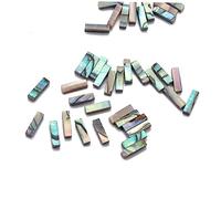 BESTonZON 10pcs Abalone Shell Guitar Binding Strip, 12x1.5x1.2mm Purfling Inlay Material for Guitar Repair, Replacement on Mandolin and Ukulele