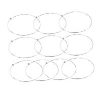 BESTonZON 10pcs Acoustic Guitar Steel Strings Replacement E-1st String Pack Acoustic Electric Guitar Accessories Kit Set