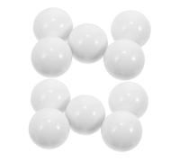 BESTonZON 10pcs Acrylic Replacement Beads for Turntables White Game Accessories for Multiplayer Fun Interactive Entertainment