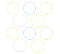 BESTonZON 10pcs Assorted Neon Jelly Silicone Wristbands for Boys and Girls and Adults Stretchy Elastic Bracelets Glow Dark Party Wristbands Ultra-thin Bangles for Festivals and Events