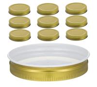 BESTonZON 10pcs Beehive Feeder Lid Metal Bee Watering Station for Effortless Hydration Protects From Debris Optimizes Beekeeping Management Bee Feeder Replacement Parts